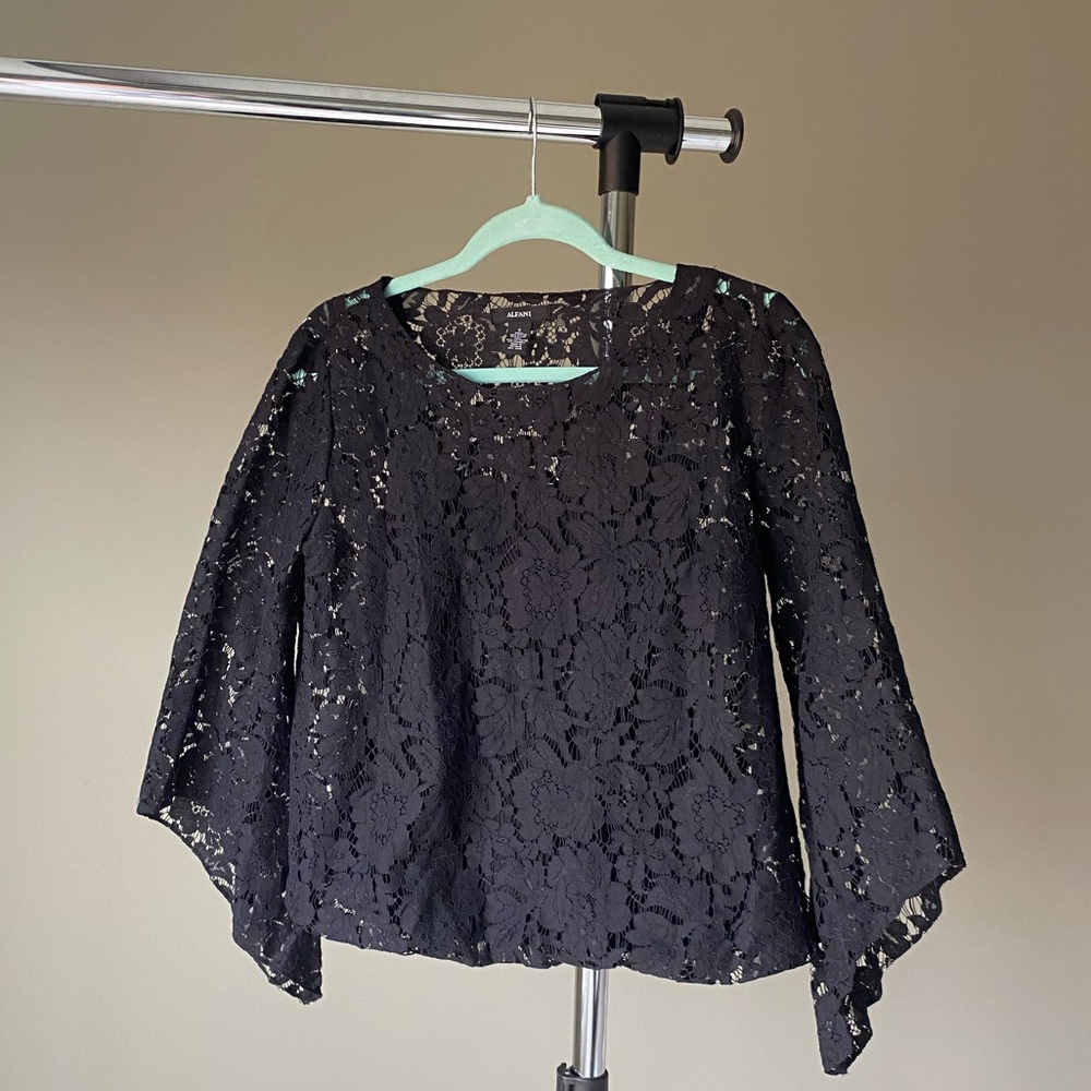 Alfani Lace Evening Top